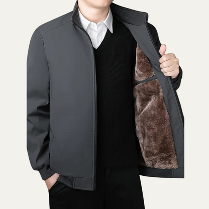 VogeLuxe | Men’s Casual Zip-Front Bomber Jacket 2