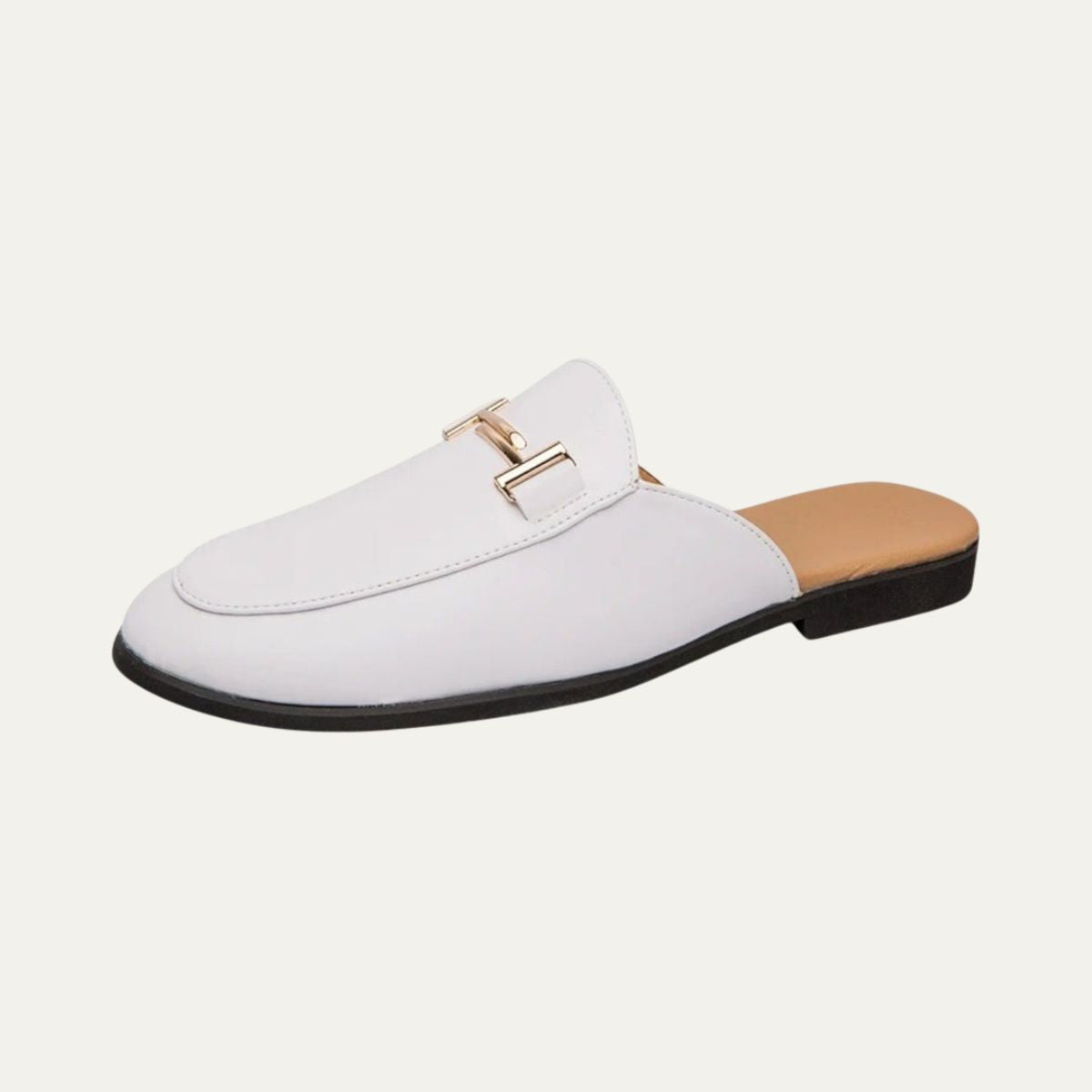 VogeLuxe | Men’s Chic Slip-On Mules with Buckle Accent 0