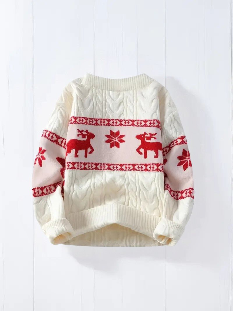 VogeLuxe | Men’s Christmas Cable Knit Sweater 1