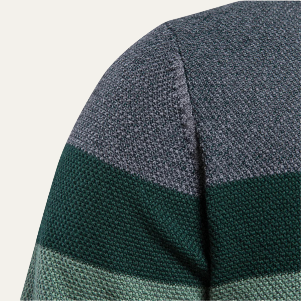 VogeLuxe | Men’s Chunky Cable Knit Full Zip Cardigan 1