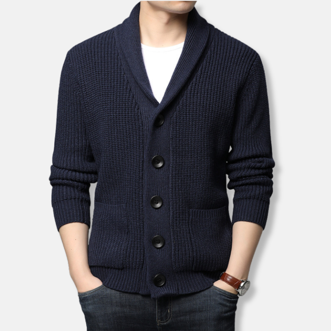 VogeLuxe | Men’s Chunky Knit Cardigan 0