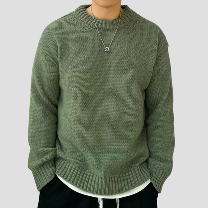 VogeLuxe | Men’s Chunky Knit Crewneck Sweater 0