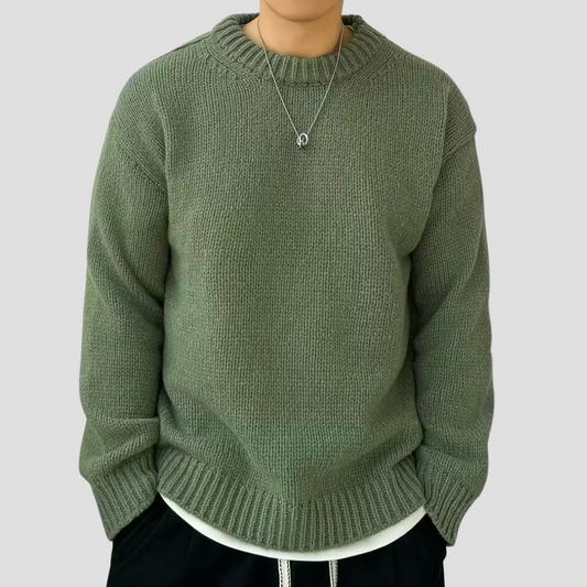 VogeLuxe | Men’s Chunky Knit Crewneck Sweater 0