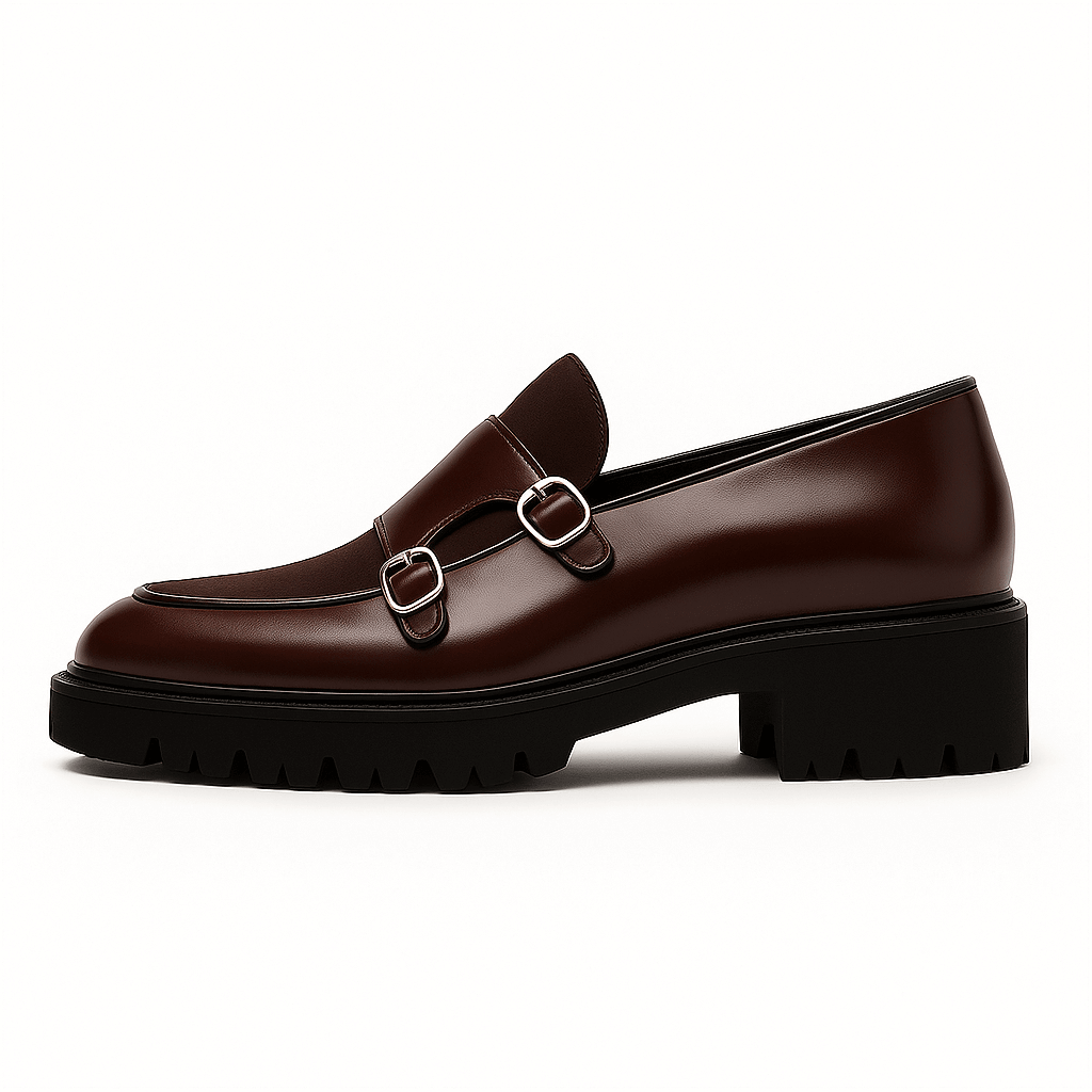 VogeLuxe | Men’s Chunky Monk Strap Loafers 1