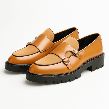 VogeLuxe | Men’s Chunky Monk Strap Loafers 3