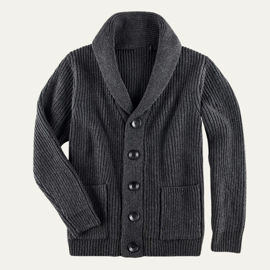 VogeLuxe | Men’s Chunky Ribbed Cardigan 0
