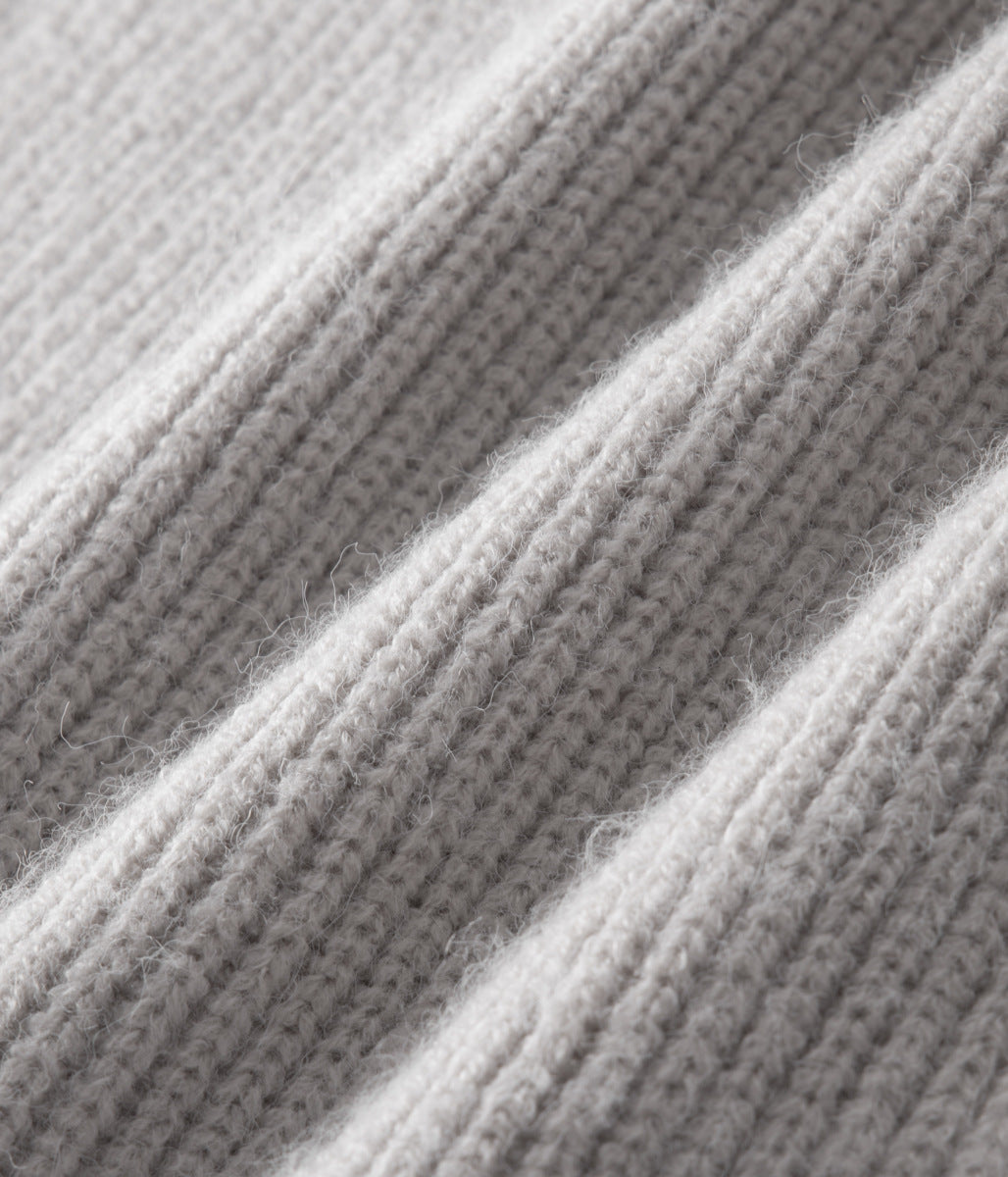 VogeLuxe | Men’s Chunky Ribbed Zip-Up Cardigan 8