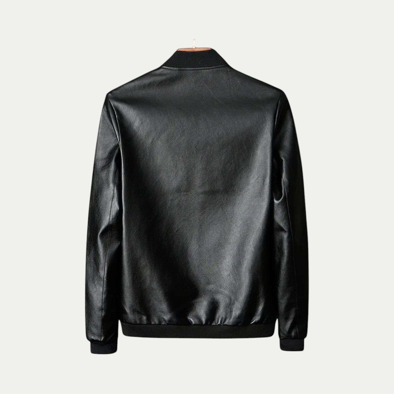 VogeLuxe | Men’s Classic Aviator Leather Jacket 3