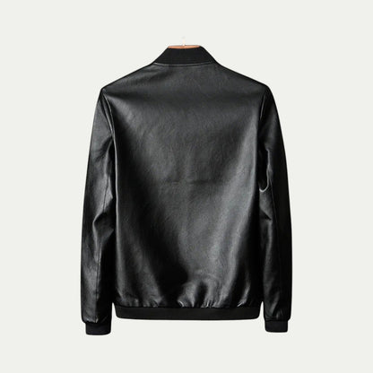 VogeLuxe | Men’s Classic Aviator Leather Jacket 3