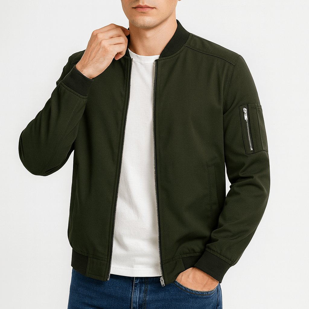 VogeLuxe | Men’s Classic Bomber Jacket 1