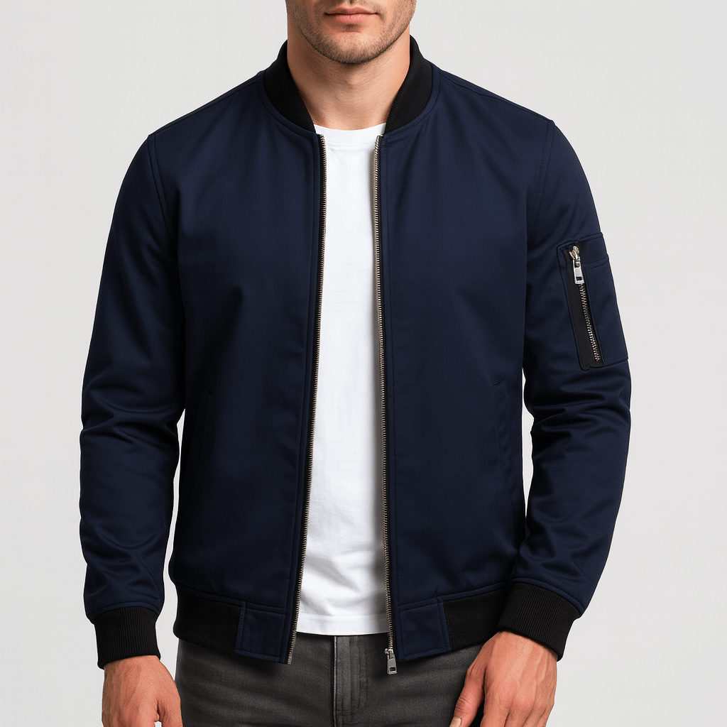 VogeLuxe | Men’s Classic Bomber Jacket 2