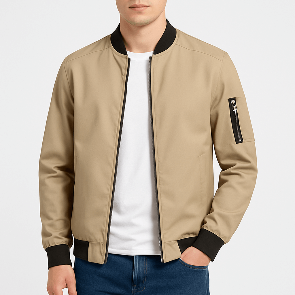 VogeLuxe | Men’s Classic Bomber Jacket 3