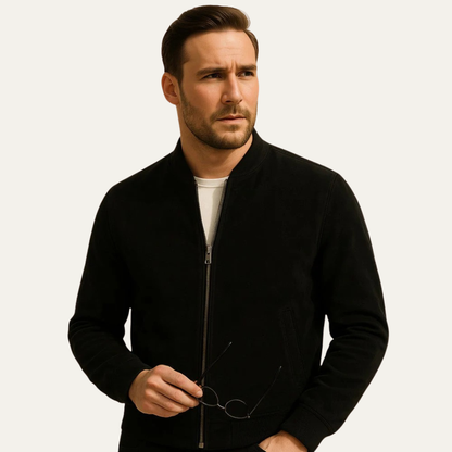 VogeLuxe | Men’s Classic Bomber Zip-Up Jacket 1