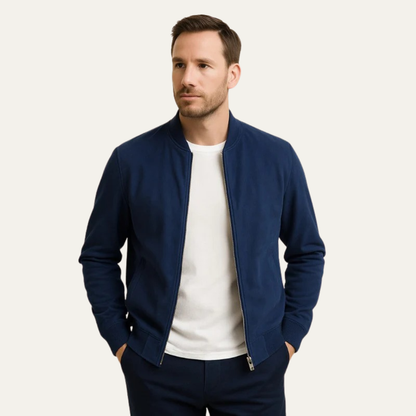 VogeLuxe | Men’s Classic Bomber Zip-Up Jacket 2