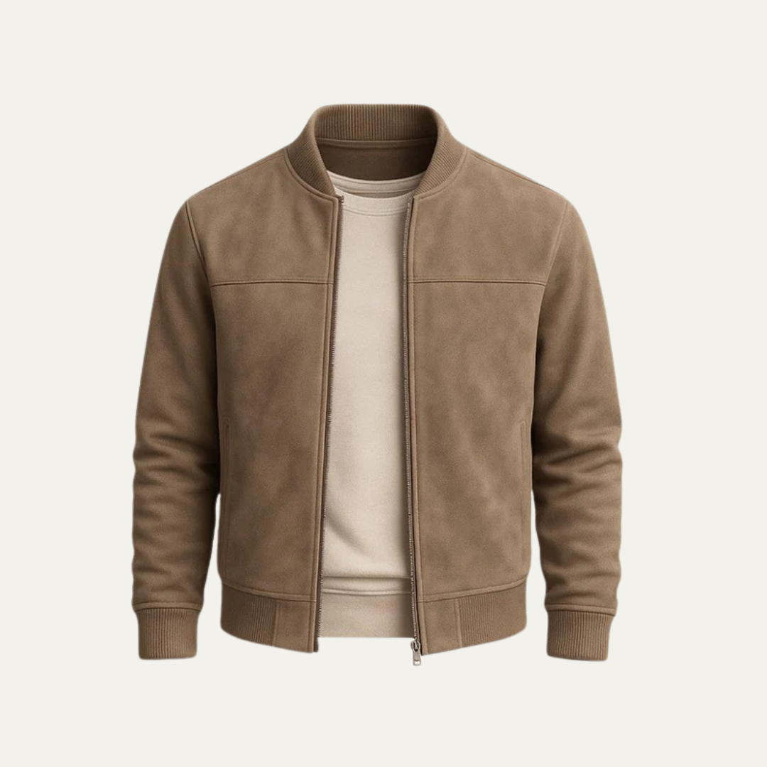 VogeLuxe | Men’s Classic Bomber Zip-Up Jacket 3
