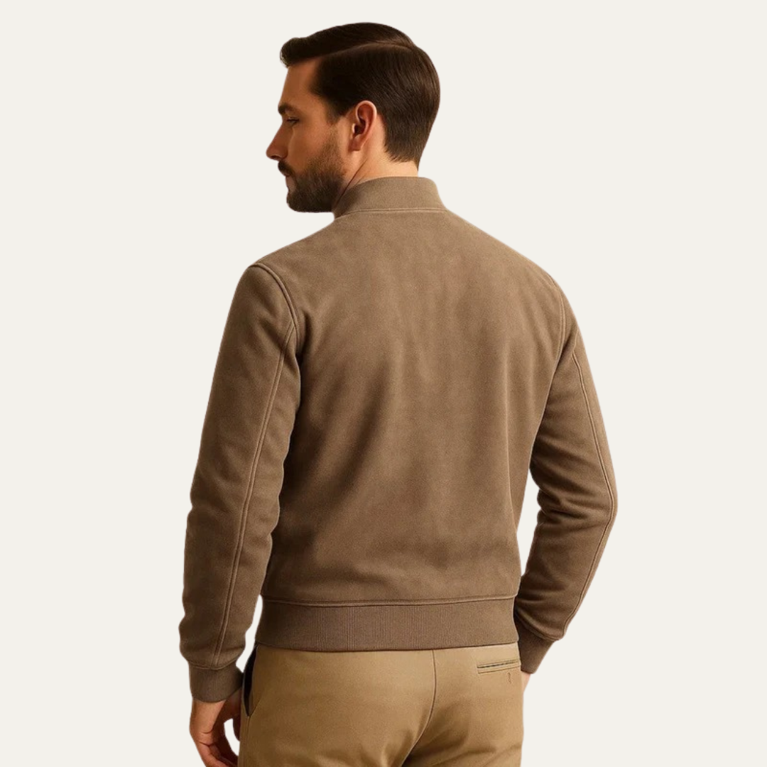 VogeLuxe | Men’s Classic Bomber Zip-Up Jacket 5