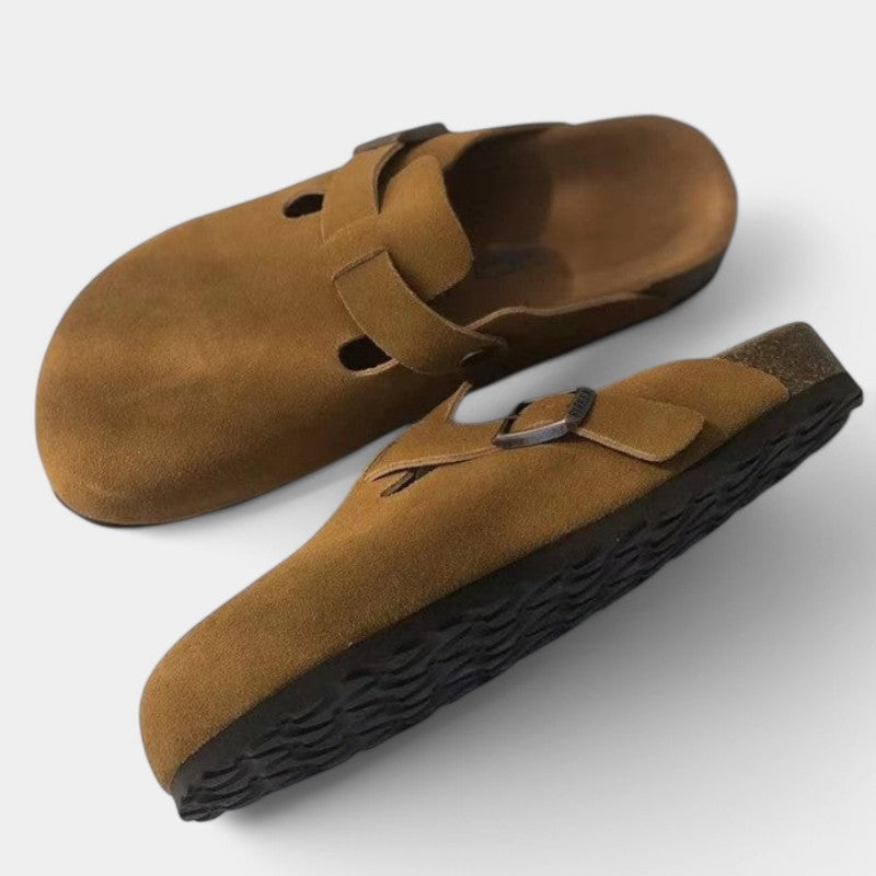 VogeLuxe | Men’s Classic Buckled Slip-On Clogs 1
