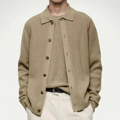VogeLuxe | Men’s Classic Button-Up Cardigan 1