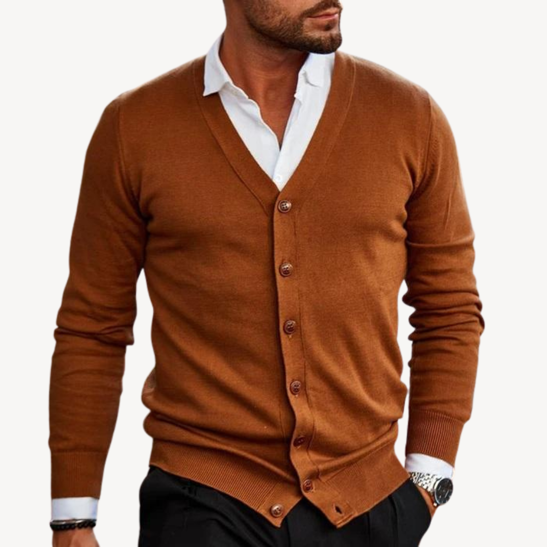 VogeLuxe | Men’s Classic Button Cardigan 3