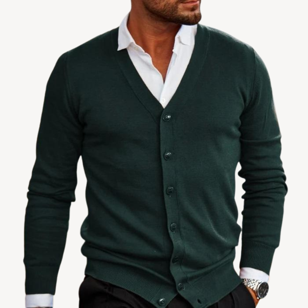 VogeLuxe | Men’s Classic Button Cardigan 5