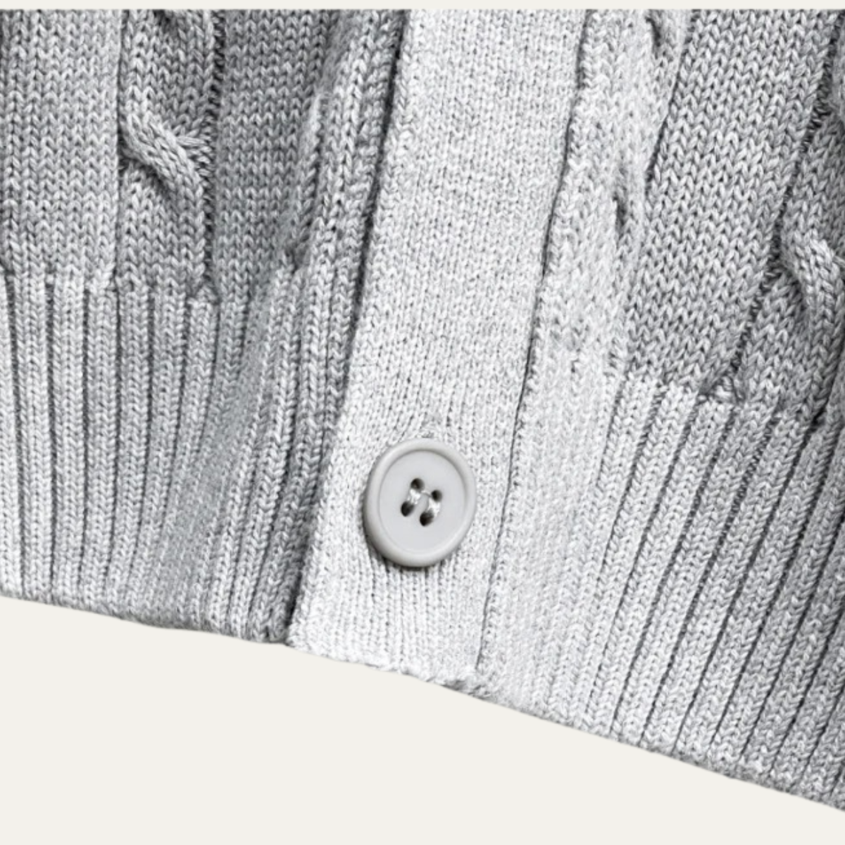 VogeLuxe | Men’s Classic Cable-Knit Cardigan 5