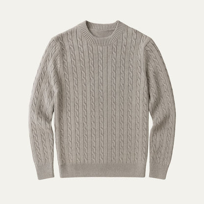 VogeLuxe | Men’s Classic Cable Knit Sweater 0