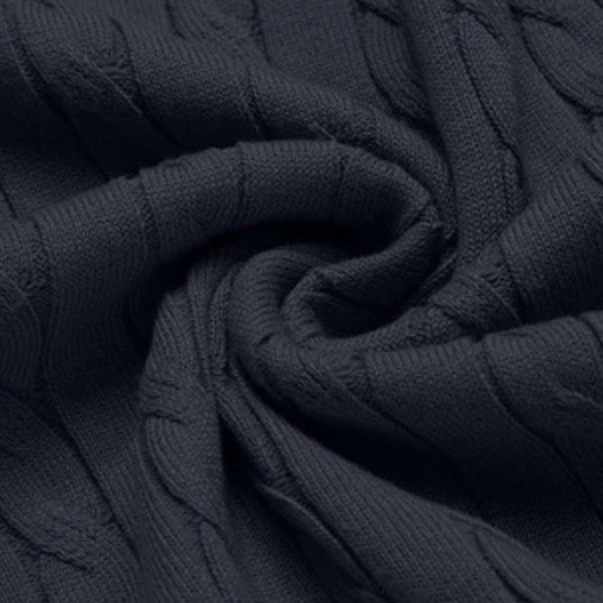 VogeLuxe | Men’s Classic Cotton Cable Knit Sweater 3