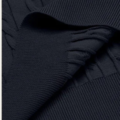 VogeLuxe | Men’s Classic Cotton Cable Knit Sweater 4