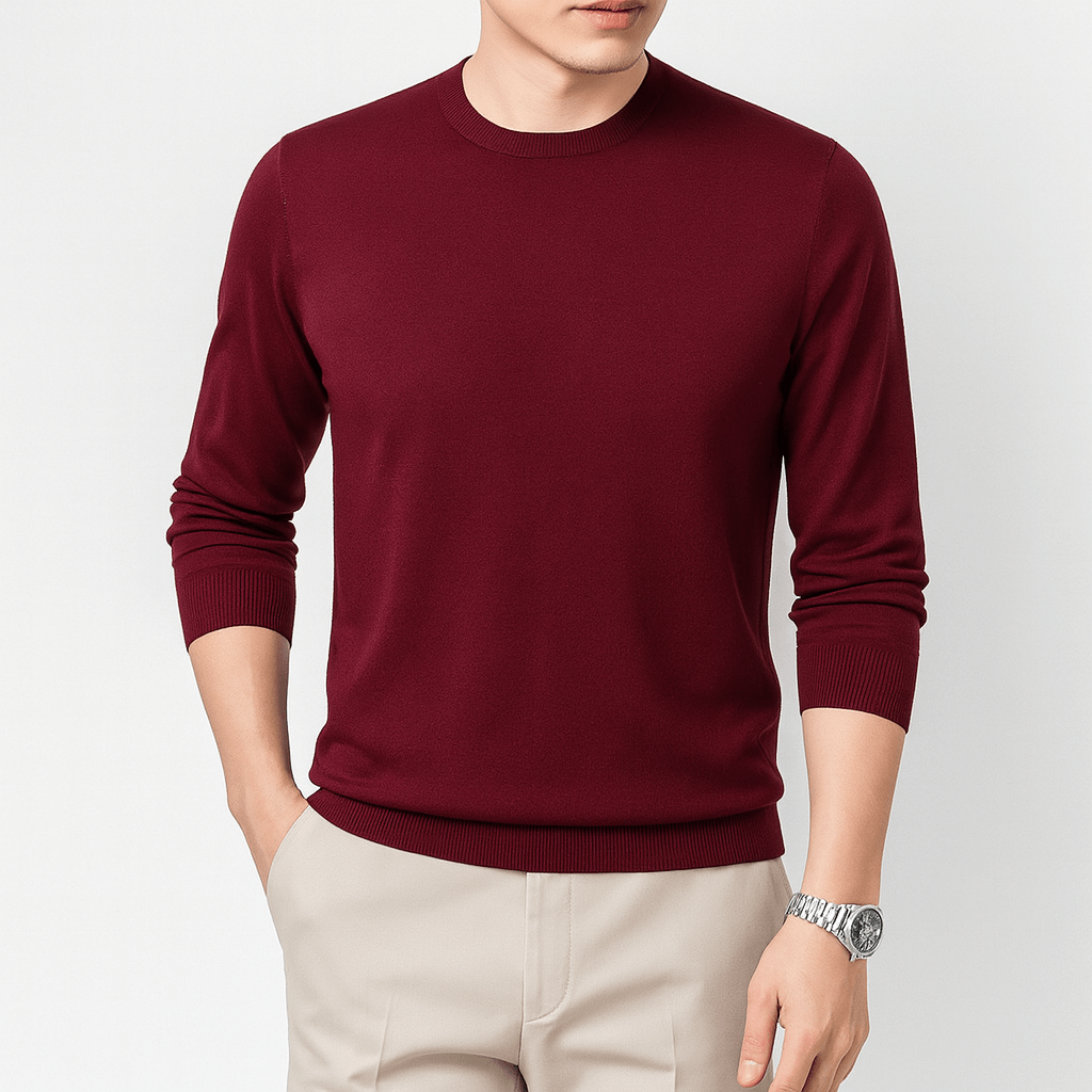 VogeLuxe | Men’s Classic Cotton Pullover Sweater 1