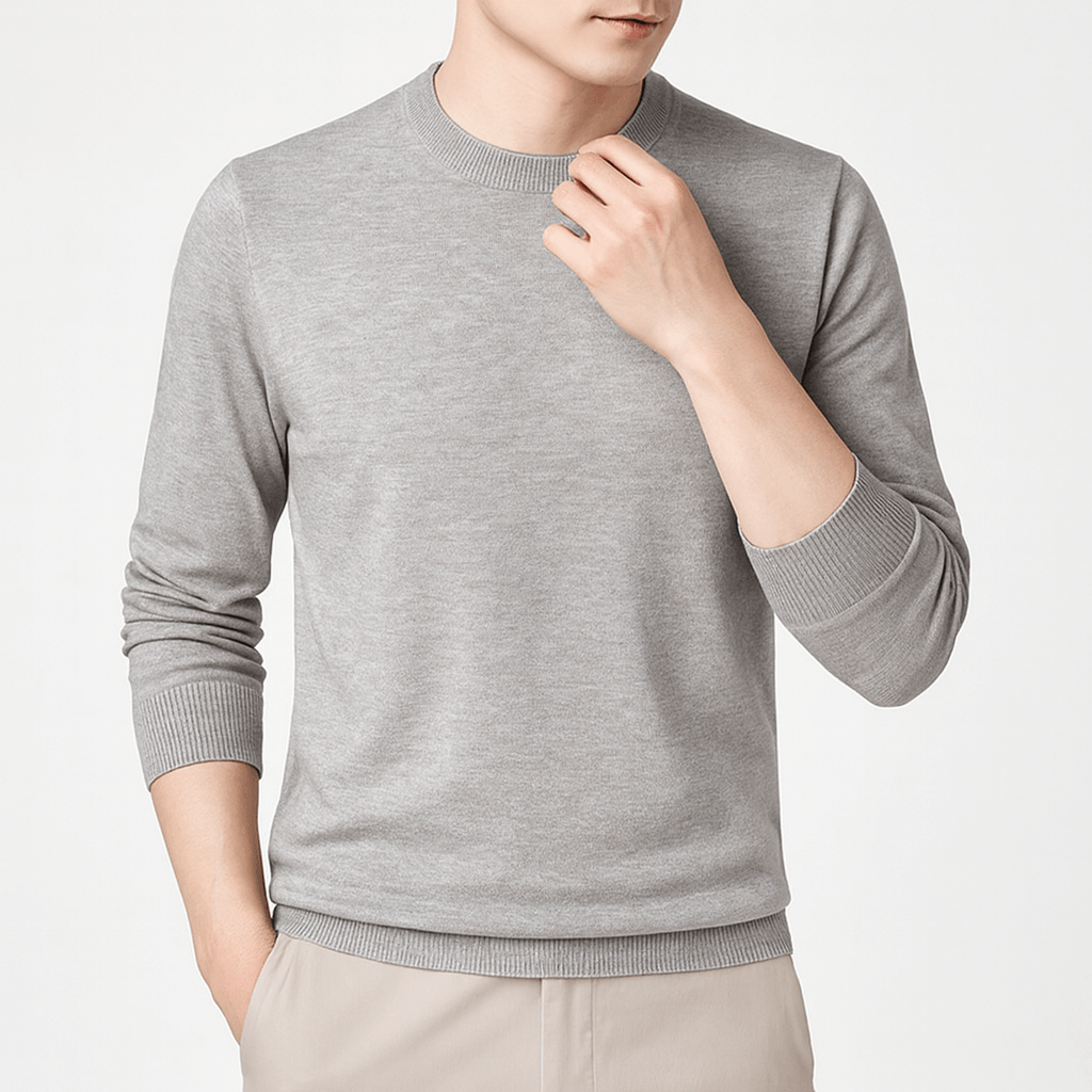 VogeLuxe | Men’s Classic Cotton Pullover Sweater 2