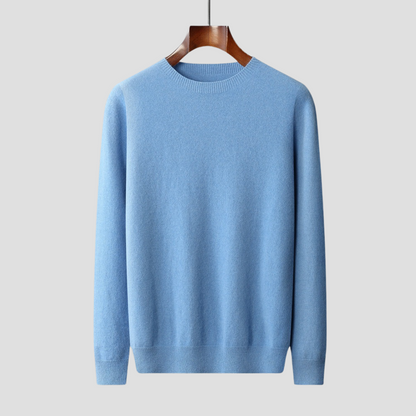 VogeLuxe | Men’s Classic Crew Neck Fine Knit Sweater 1