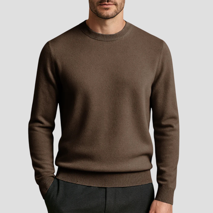 VogeLuxe | Men’s Classic Crew Neck Fine Knit Sweater 11