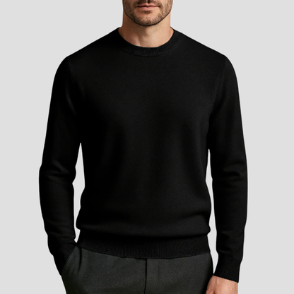 VogeLuxe | Men’s Classic Crew Neck Fine Knit Sweater 7