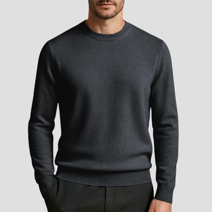 VogeLuxe | Men’s Classic Crew Neck Fine Knit Sweater 9