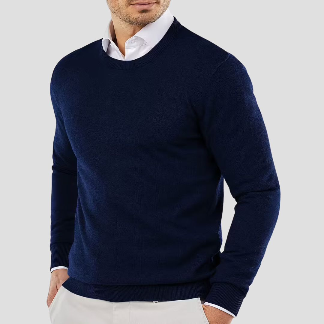 VogeLuxe | Men’s Classic Crewneck Knit Sweater 3