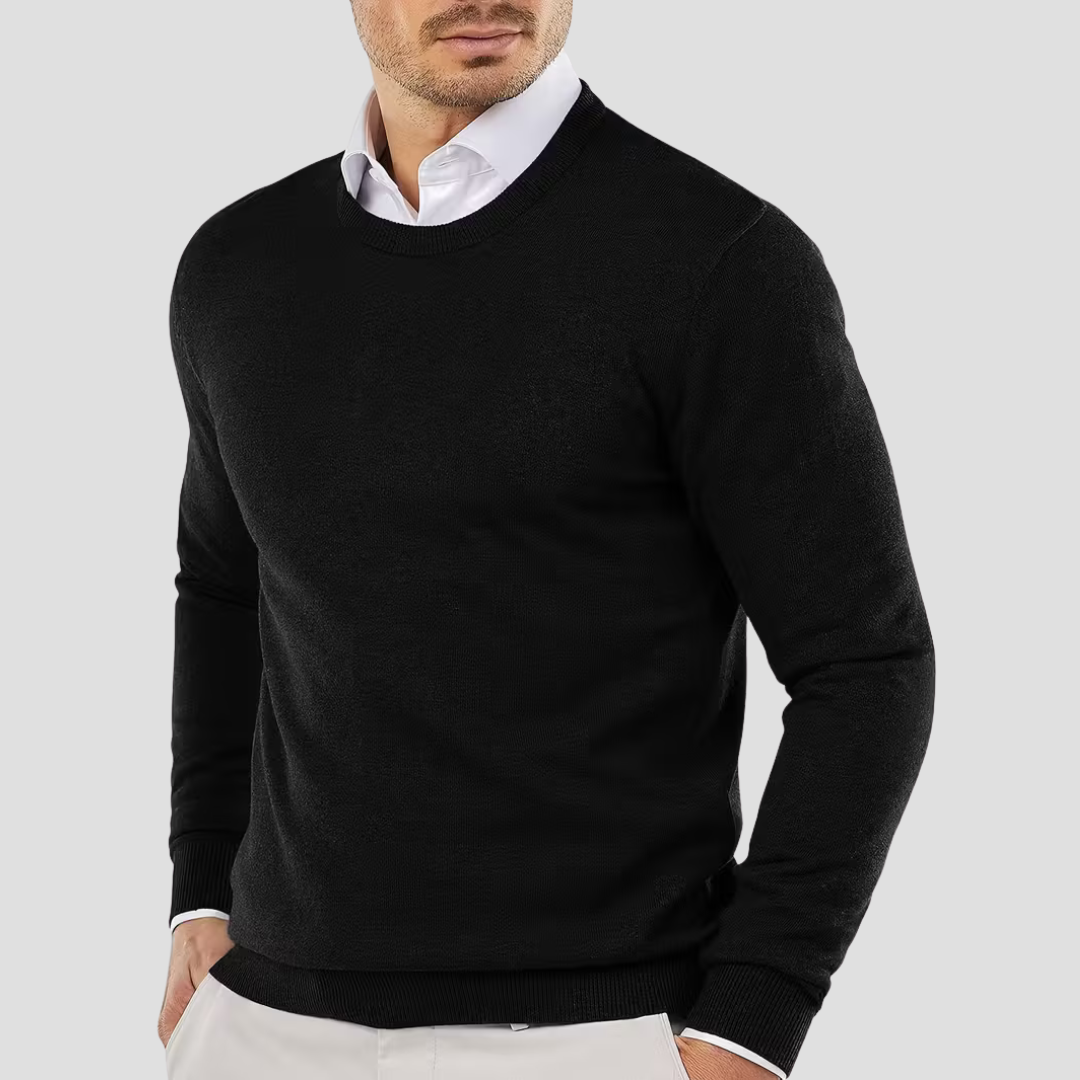 VogeLuxe | Men’s Classic Crewneck Knit Sweater 6