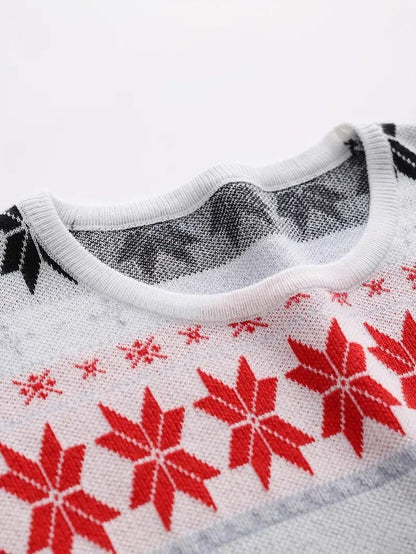 VogeLuxe | Men’s Classic Fair Isle Reindeer Christmas Sweater 4
