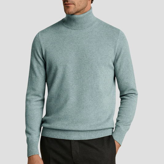 VogeLuxe | Men’s Classic Fitted Turtleneck Sweater 0