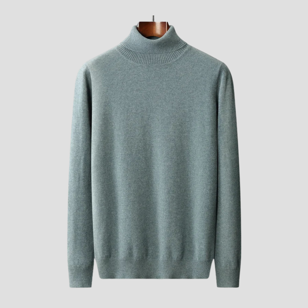 VogeLuxe | Men’s Classic Fitted Turtleneck Sweater 1