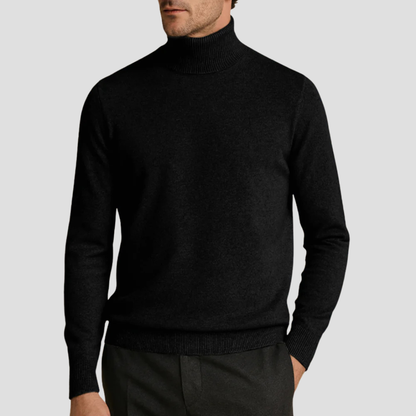 VogeLuxe | Men’s Classic Fitted Turtleneck Sweater 6