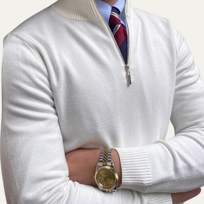 VogeLuxe | Men’s Classic Half-Zip Pullover Sweater 4