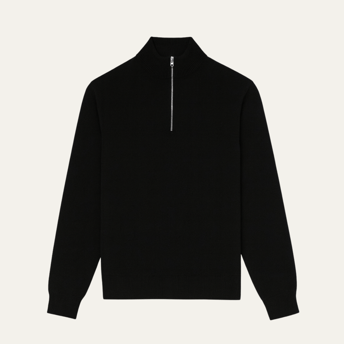 VogeLuxe | Men’s Classic Knit Sweater with Funnel Neck 0