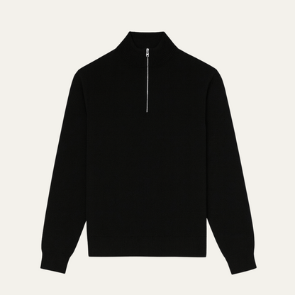 VogeLuxe | Men’s Classic Knit Sweater with Funnel Neck 0