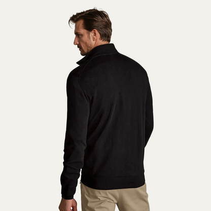 VogeLuxe | Men’s Classic Knit Sweater with Funnel Neck 2