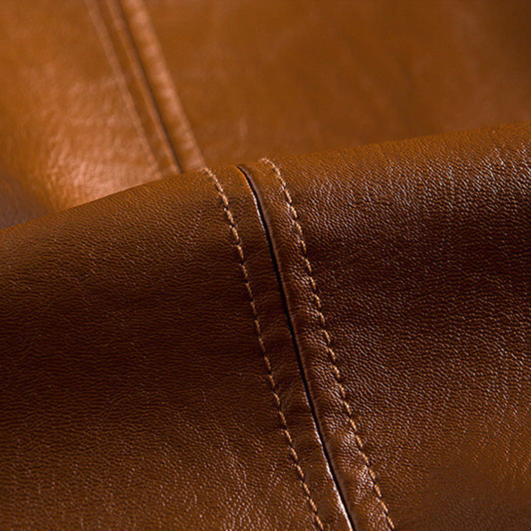 VogeLuxe | Men’s Classic Leather Blazer 3