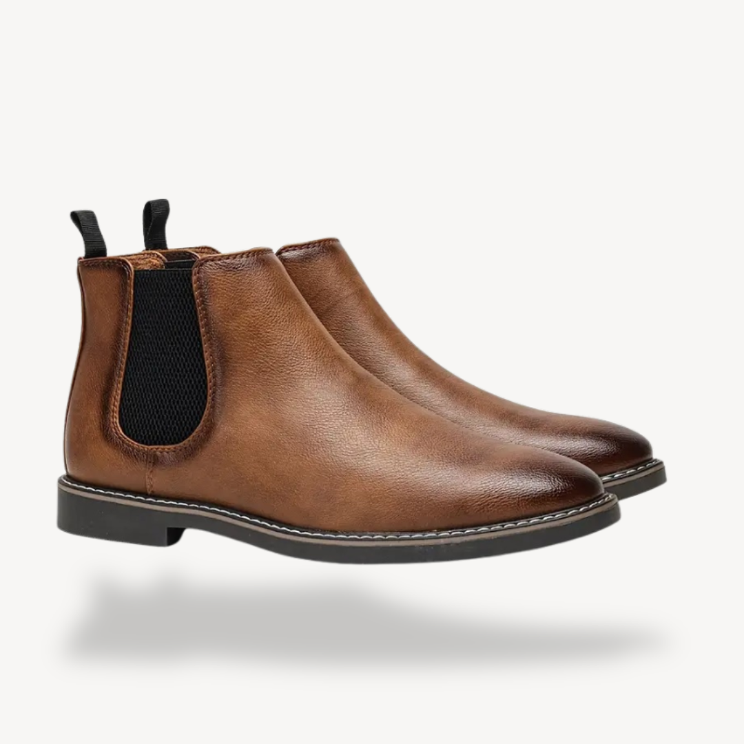 VogeLuxe | Men’s Classic Leather Chelsea Boots 0