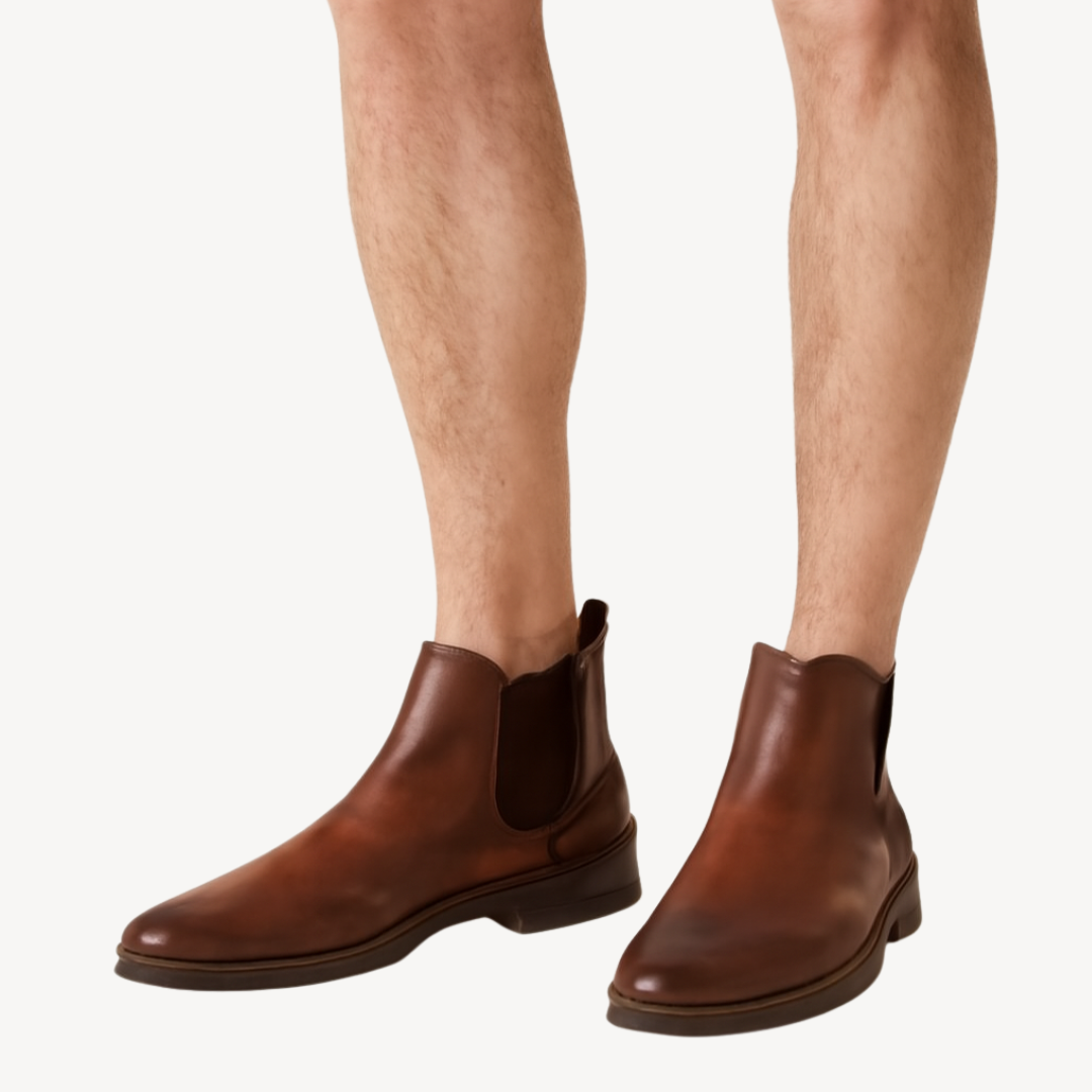 VogeLuxe | Men’s Classic Leather Chelsea Boots 8