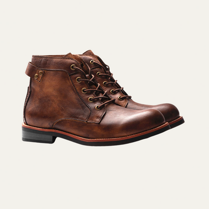 VogeLuxe | Men’s Classic Leather Lace-Up Boots 1