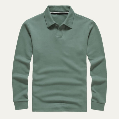 VogeLuxe | Men’s Classic Long-Sleeve Polo 0