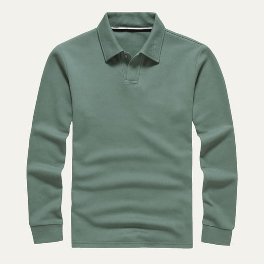 VogeLuxe | Men’s Classic Long-Sleeve Polo 0
